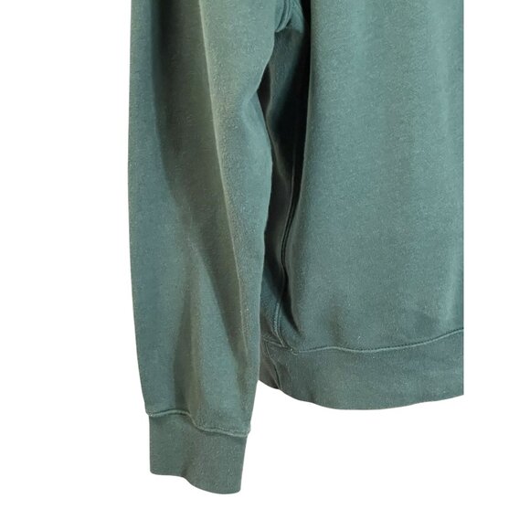 Nike Womens Green Half-Zip Hoodie Sweatshirt Size Small Cotton Blend Hooded With - Picture 10 of 13